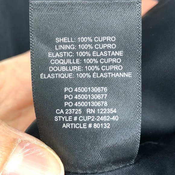 NWT Aritzia Sunday Best Black Satin Sweetheart Billie Blouse size 6 - Picture 13 of 16